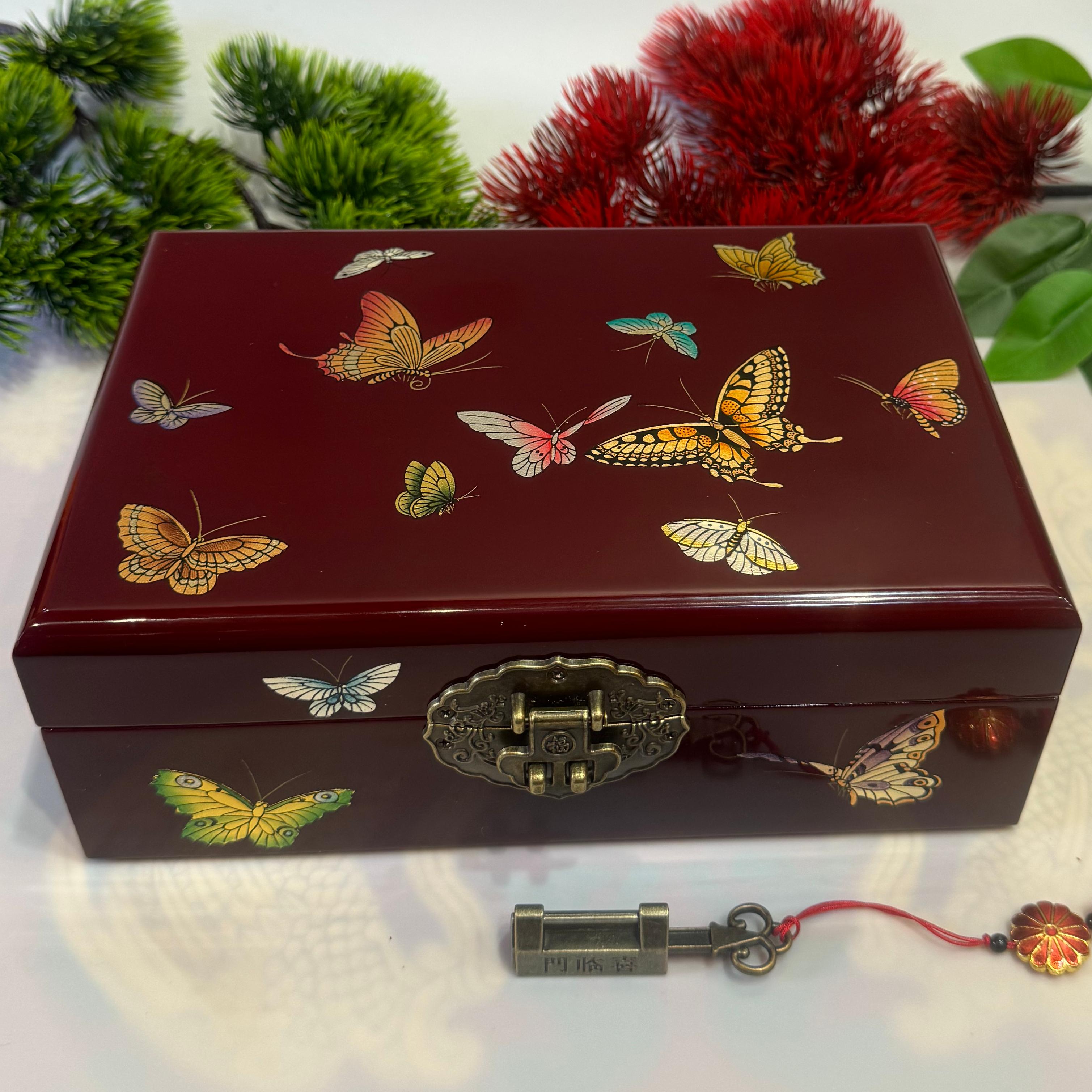 50% off Hand-Rubbed Pingyao "Mirror-Gloss" Lacquer Art Box, 21-Drawer Solid Wood Storage Case, Polished Brown Finish for Artists & Collectors.