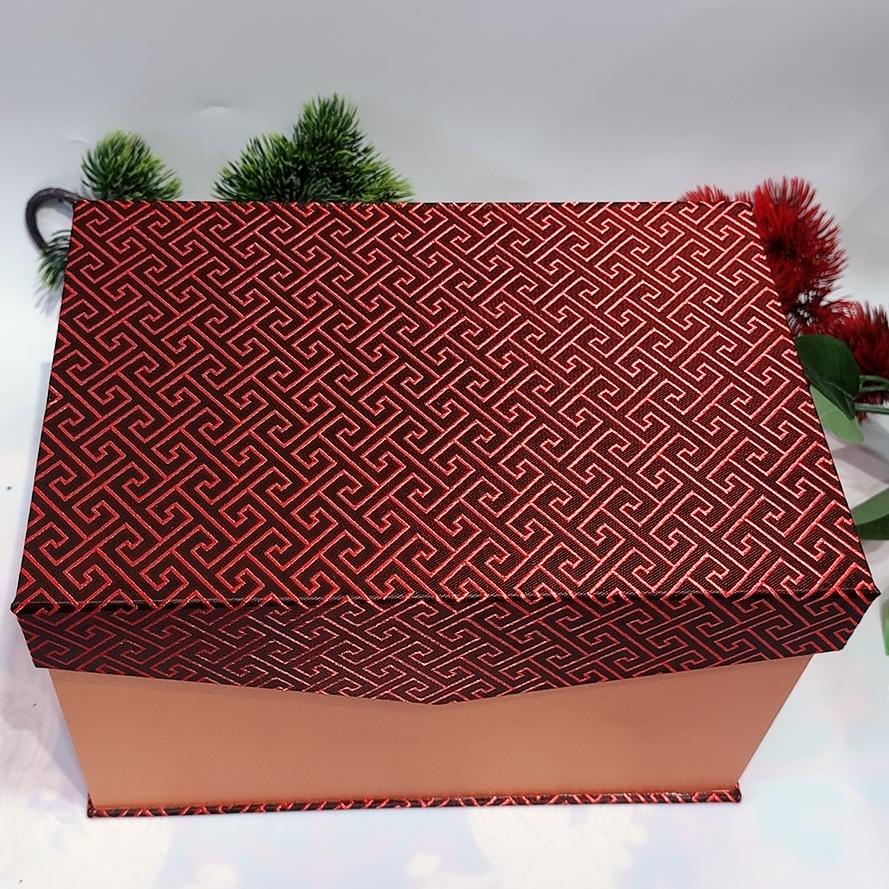 50% off 23-Size Exquisite Pingyao Lacquer Jewelry Box | Inlaid with Mother-of-Pearl & Brass Wire, High-Gloss Piano Finish, Single Drawer.